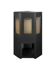 CALEFACTOR A LEÑA AMESTI/CORNER 650 NEGRO