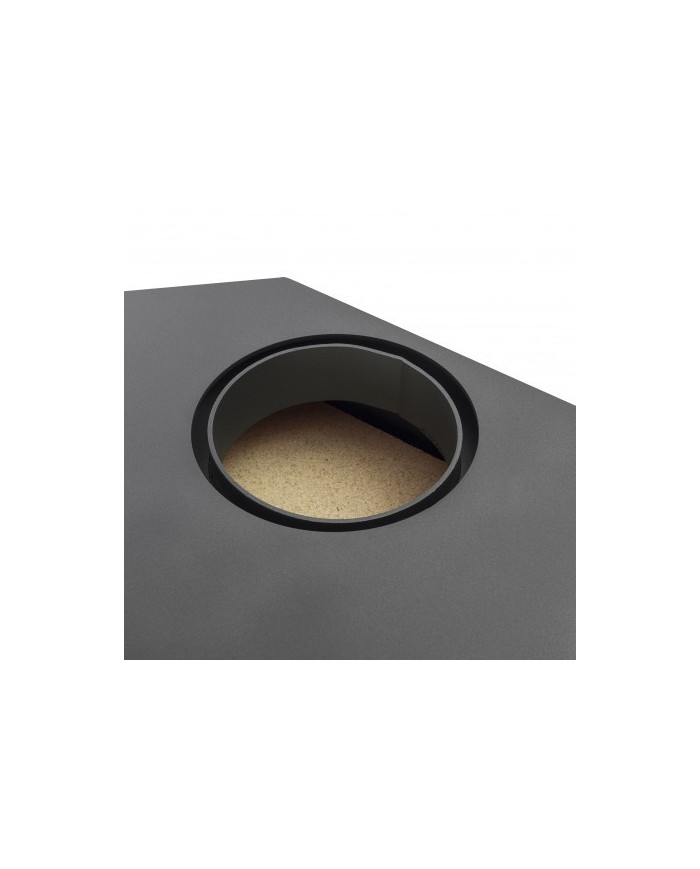 CALEFACTOR A LEÑA AMESTI/CORNER 650 NEGRO