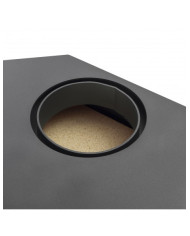 CALEFACTOR A LEÑA AMESTI/CORNER 650 NEGRO