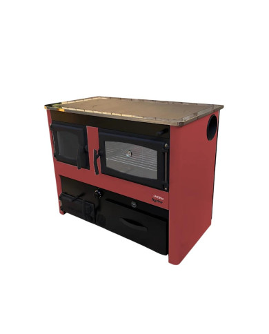 COCINA A LEÑA UNICLIMA MARTINA PLUS ROJA