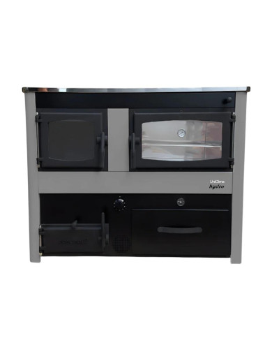 COCINA A LEÑA UNICLIMA MARTINA PLUS GRIS