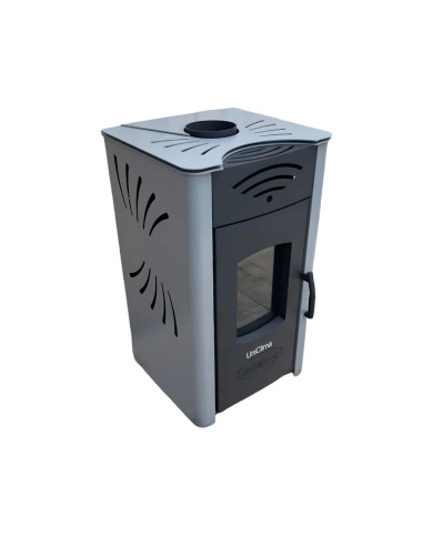 CALD. INTERIOR A LEÑA UNICLIMA ETNA BOILER 15 GRIS