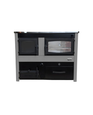 COCINA A LEÑA UNICLIMA MARTINA PLUS GRIS