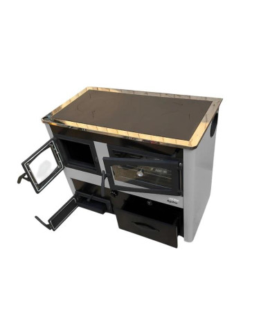 COCINA A LEÑA UNICLIMA MARTINA PLUS GRIS