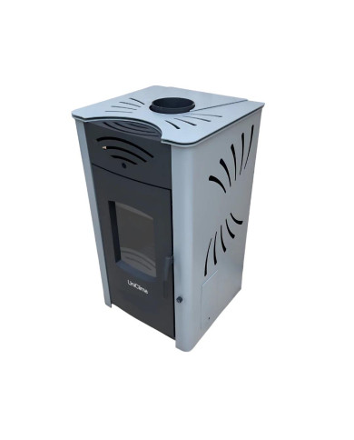 CALD. INTERIOR A LEÑA UNICLIMA ETNA BOILER 15 GRIS