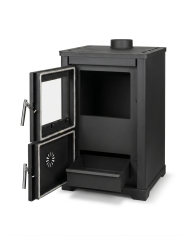 CALD. INTERIOR A LEÑA UNICLIMA RUSTIK 25 NEGRA