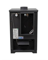 CALD. INTERIOR A LEÑA UNICLIMA RUSTIK 25 NEGRA