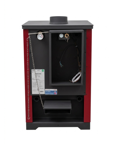 CALD. INTERIOR A LEÑA UNICLIMA RUSTIK 25 ROJA