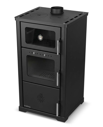 CALD. INTERIOR A LEÑA UNICLIMA RUSTIK 25 PLUS NEGR