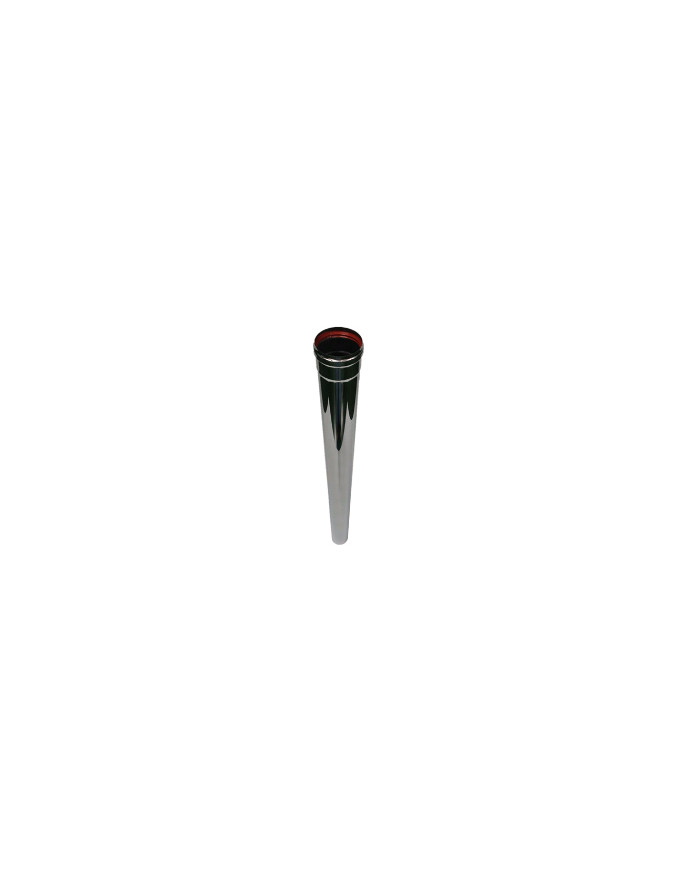 TUBO EXT. PELLET A INOX. 1MT D 80 MM