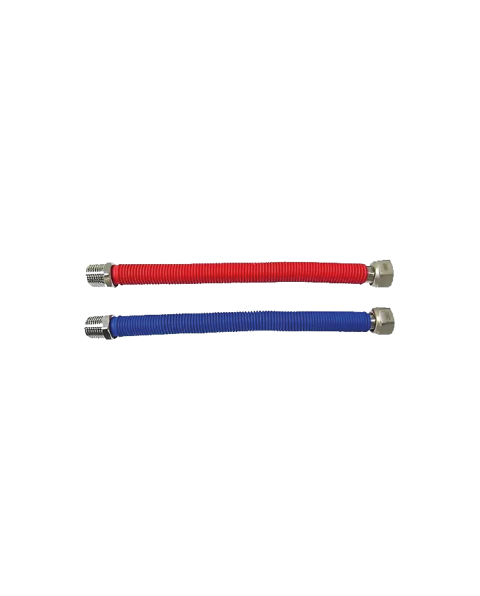 KIT TUBOS CORRUG. INOX-PVC EXT. 25 A 50CM.1/2"HEHI