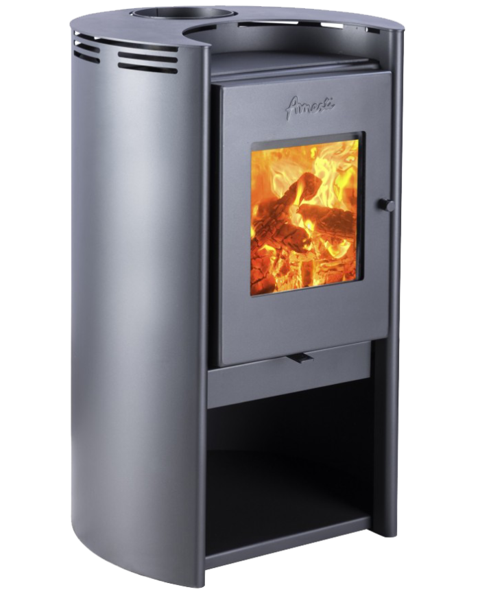 CALEFACTOR A LEÑA AMESTI/RONDO 490 NEGRO