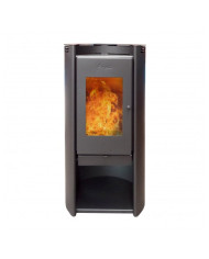 CALEFACTOR A LEÑA AMESTI/RONDO 450 DESIGN NEGRO