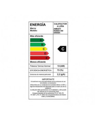 CALEFACTOR A LEÑA AMESTI/RONDO 450 DESIGN NEGRO