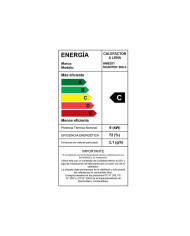 CALEFACTOR A LEÑA AMESTI/SCANTEK 360 NEGRO