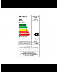 CALEFACTOR A LEÑA AMESTI/CORNER 650 NEGRO