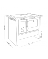 COCINA A LEÑA AMESTI/ALLEGRA XL. COMB.LENTA BLANCO