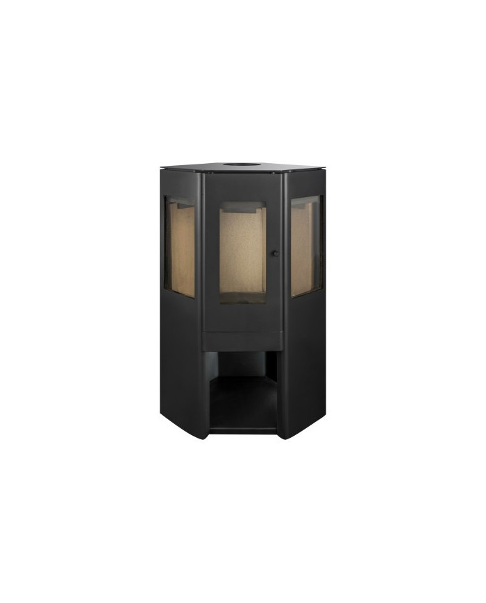 CALEFACTOR A LEÑA AMESTI/CORNER 650 NEGRO