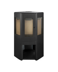 CALEFACTOR A LEÑA AMESTI/CORNER 650 NEGRO