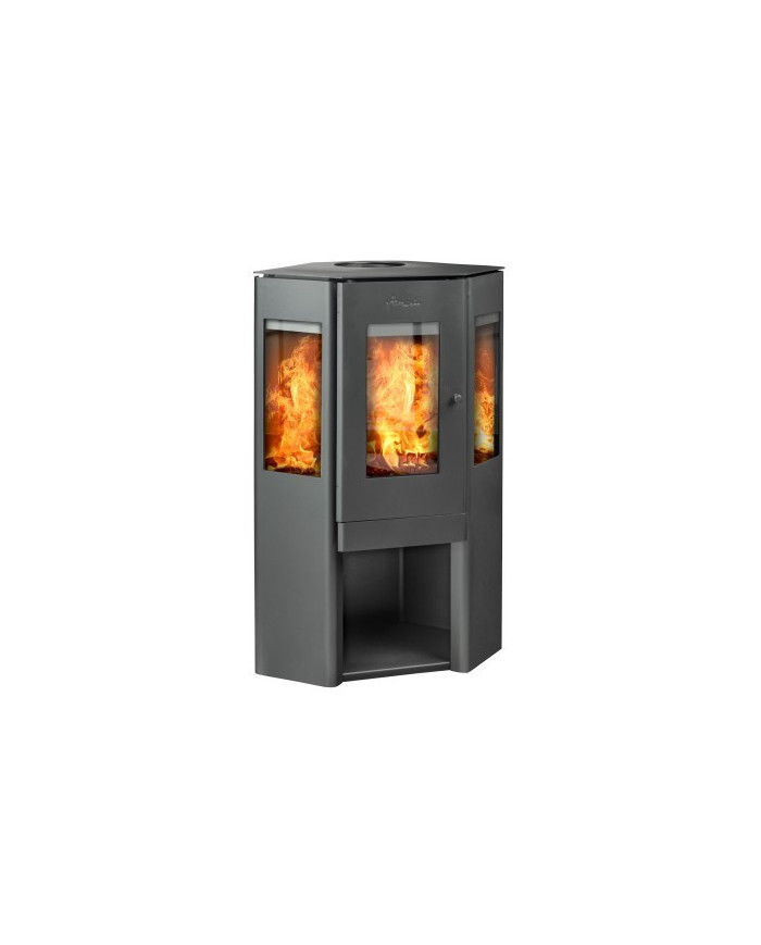 CALEFACTOR A LEÑA AMESTI/CORNER 650 NEGRO