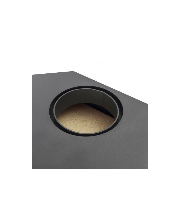 CALEFACTOR A LEÑA AMESTI/CORNER 650 NEGRO