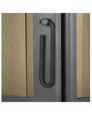 CALEFACTOR A LEÑA AMESTI/CORNER 650 NEGRO