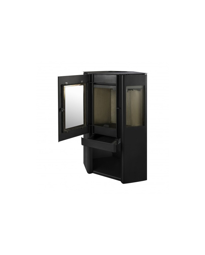 CALEFACTOR A LEÑA AMESTI/CORNER 650 NEGRO
