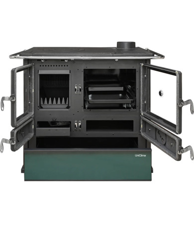 COCINA A LEÑA UNICLIMA VITTORIA VERDE 9KW