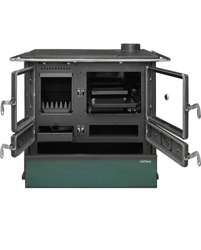 COCINA A LEÑA UNICLIMA VITTORIA VERDE 9KW