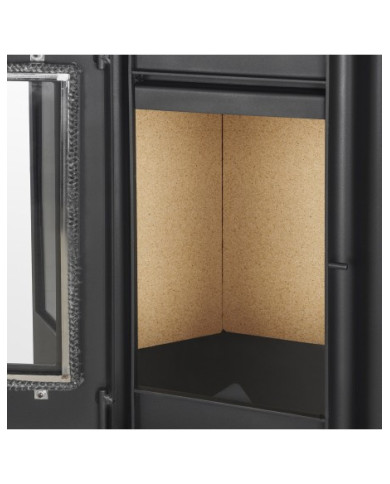 CALEFACTOR A LEÑA AMESTI/CORNER 650 NEGRO