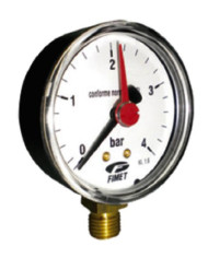 MANOMETRO AXIAL 0-4 BAR D  60 X 1/4"