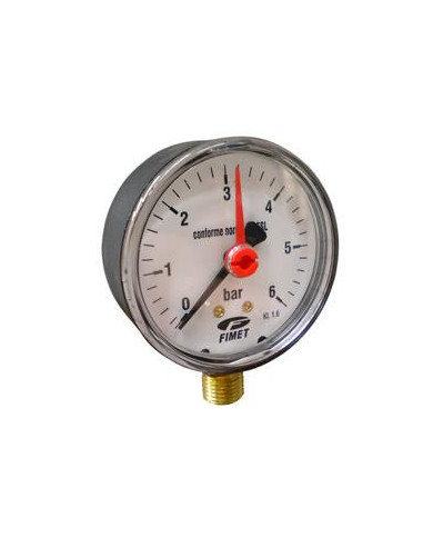 MANOMETRO RADIAL O-6 BAR D 60 X 1/4