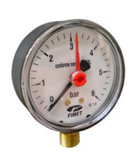 MANOMETRO RADIAL O-6 BAR D 60 X 1/4