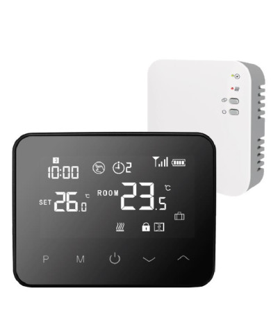 TERMOSTATO  PROGRAMABLE UNICLIMA  REMOTO WIFI  BLACK WFR