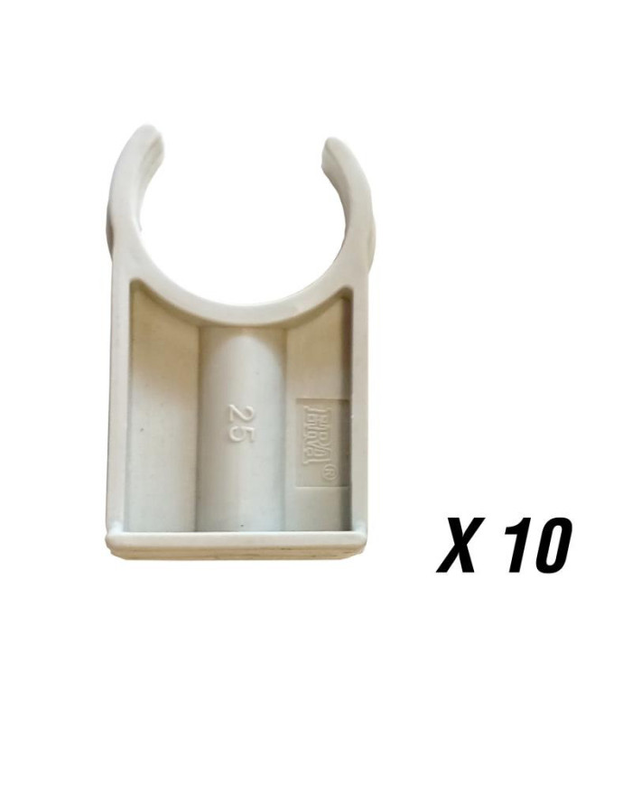 ABRAZADERA PPR 25 MM (10 UNI)