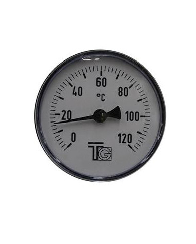 TERMOMETRO INMER AXIAL 0-120ºC D 60 MM,L 50,1/2"