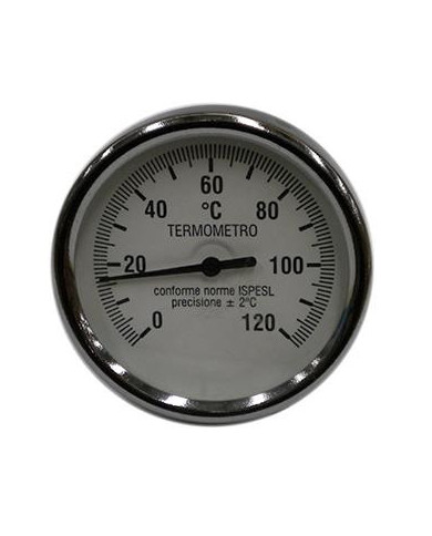TERMOMETRO INMER AXIAL 0-120ºC D 80MM, L 100MM,1/2"