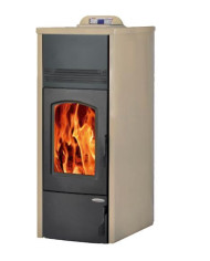 CALDERA INTERIOR A PELLET UNICLIMA ISABELLA 24 KW PLUS MARFIL