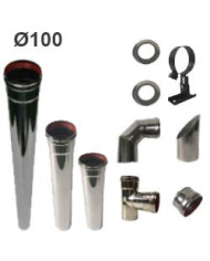 KIT PELLET CHIMENEA MURO UNICLIMA 100 MM