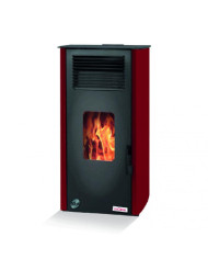 ESTUFA PELLET UNICLIMA CARLA 10 KW ROJA