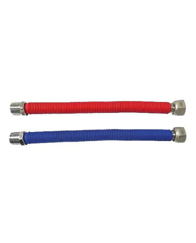 KIT TUBOS CORRUG. INOX-PVC EXT. 25 A 50CM.1/2"HEHI