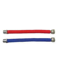 KIT TUBOS CORRUG. INOX-PVC EXT. 25 A 50CM.1/2"HEHI