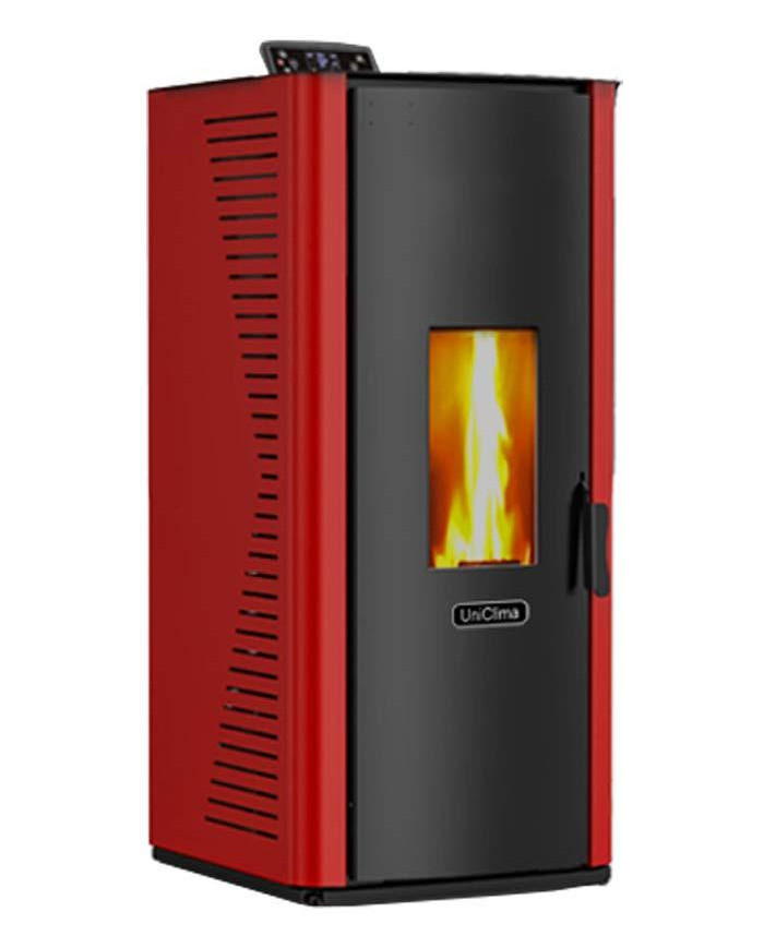 CALD. PELLET UNICLIMA ALPINA 20KW. IN. ROJA