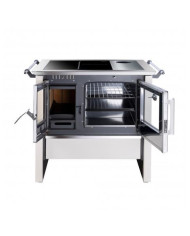 COCINA A LEÑA AMESTI/ALLEGRA COMB.LENTA VITROX BLA