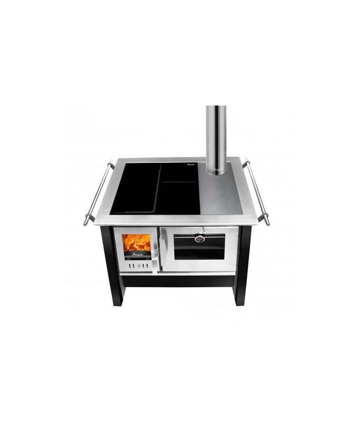 COCINA A LEÑA AMESTI/ALLEGRA COMB.LENTA VITROX NEG