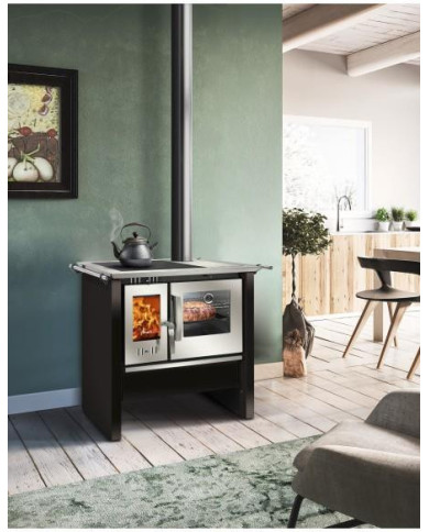 COCINA A LEÑA AMESTI/ALLEGRA XL. COMB.LENTA NEGRO