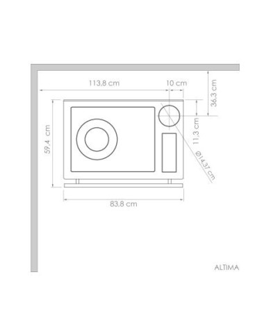 COCINA A LEÑA AMESTI/ALTIMA COMB.LENTA BLANCO
