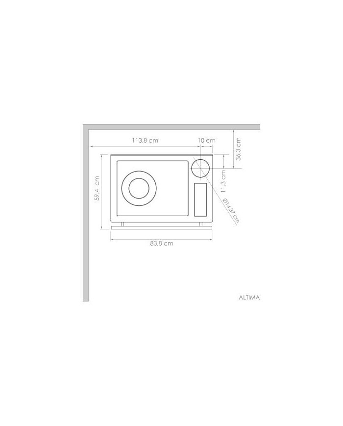 COCINA A LEÑA AMESTI/ALTIMA COMB.LENTA BLANCO