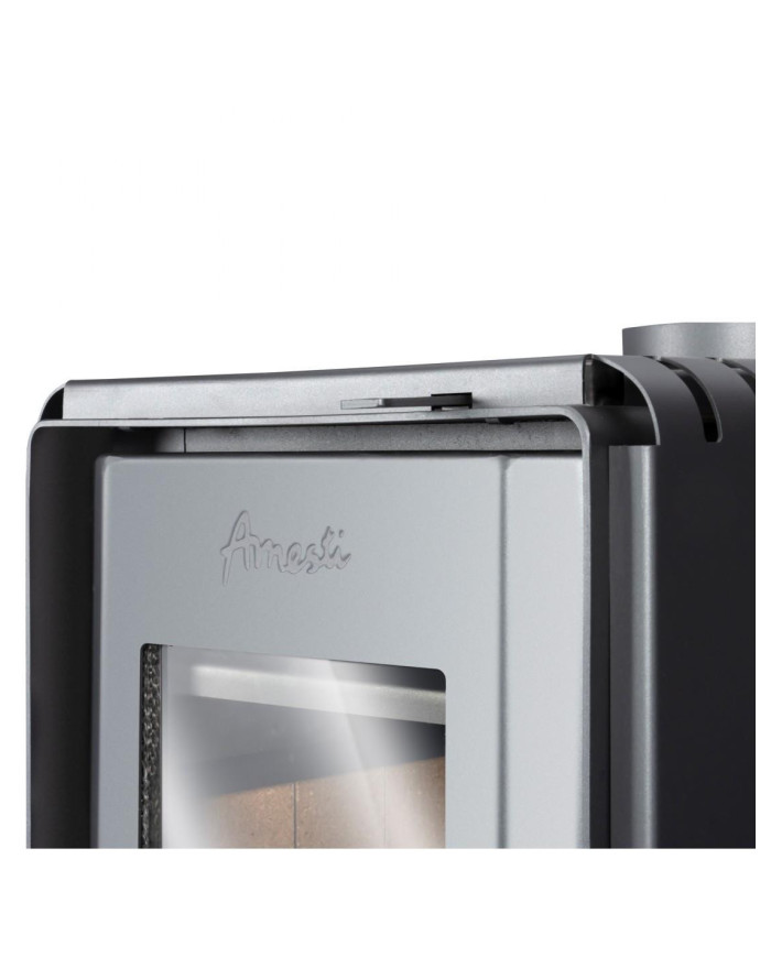 CALEFACTOR A LEÑA AMESTI/SCANTEK 350 5" NEGRO