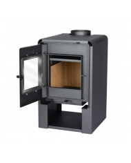 CALEFACTOR A LEÑA AMESTI/SCANTEK 350 5" NEGRO